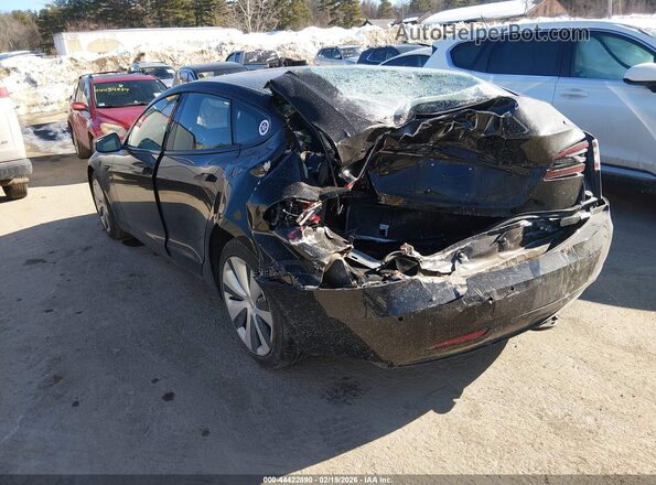 5YJSA1E2XMF426534 2021 TESLA MODEL S Черный Задняя левая четверть