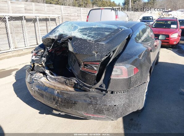 5YJSA1E2XMF426534 2021 TESLA MODEL S Черный Задняя правая четверть
