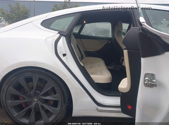 5YJSA1E44KF349416 2019 TESLA MODEL S White Widok naklejki z numerem VIN