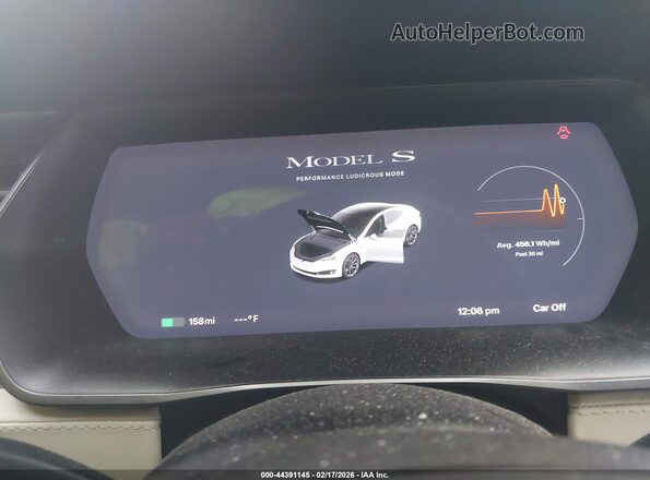 5YJSA1E44KF349416 2019 TESLA MODEL S White 