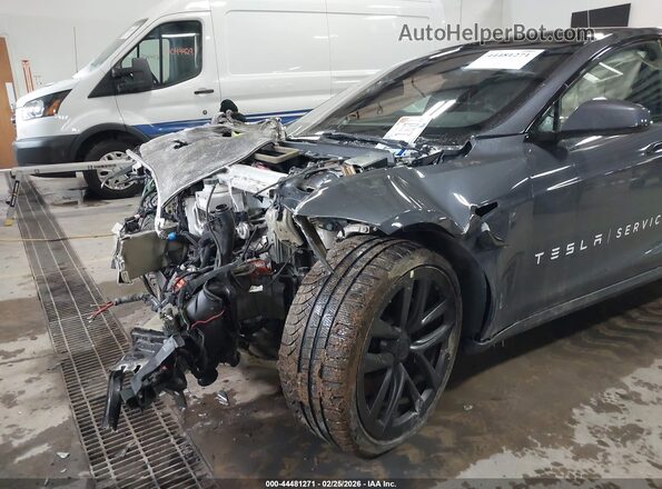 5YJSA1E54MF428838 2021 TESLA MODEL S Серый Вид спереди