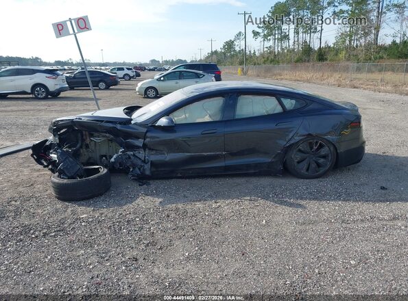 5YJSA1E58SF551099 2025 TESLA MODEL S Черный Вид задней части салона
