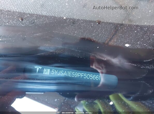 5YJSA1E59PF505661 2023 TESLA MODEL S Black Widok komory silnika
