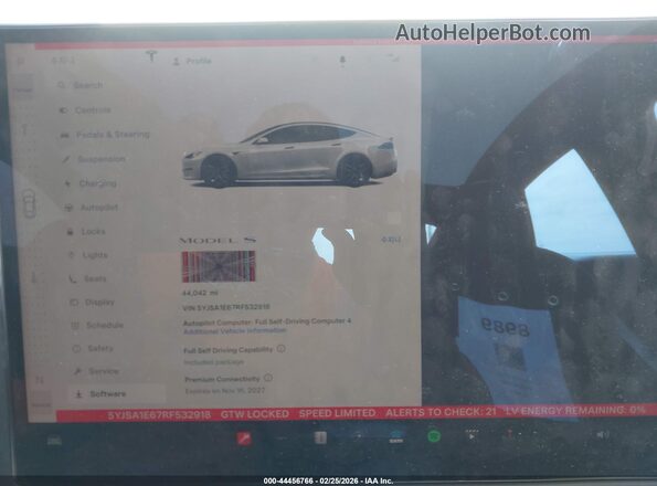 5YJSA1E67RF532918 2024 TESLA MODEL S White 