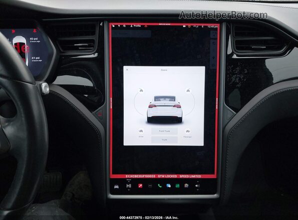 5YJXCBE20JF100033 2018 TESLA MODEL X Белый 