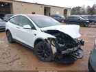 2021 Tesla Model X Long Range Dual Motor All-wheel Drive White vin: 5YJXCBE50MF326779