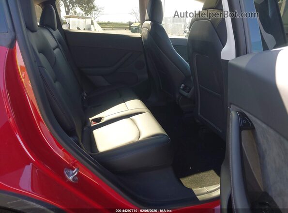 5YJYGDEE0MF090171 2021 TESLA MODEL Y Red Вид наклейки з VIN-кодом