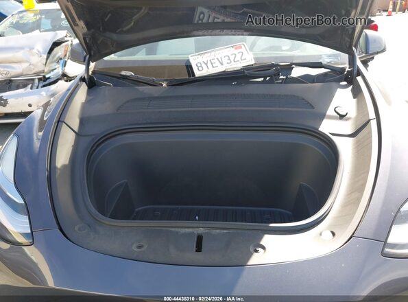 5YJYGDEE0MF258326 2021 TESLA MODEL Y Gray Вид ззаду