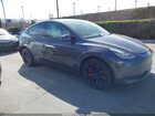 2021 Tesla Model Y Long Range Dual Motor All-wheel Drive Gray vin: 5YJYGDEE0MF258326