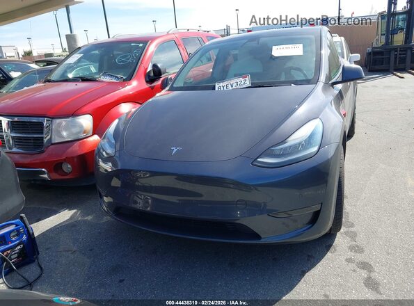 5YJYGDEE0MF258326 2021 TESLA MODEL Y Gray Вид щитка приладів