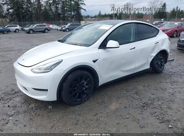 5YJYGDEE2LF041729 2020 TESLA MODEL Y White Առջևի ձախ երեք քառորդ տեսարան