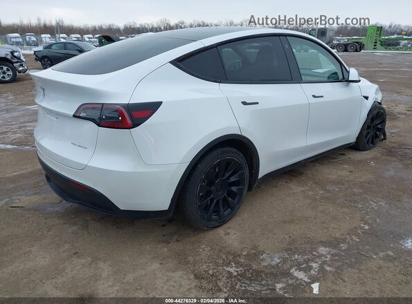 5YJYGDEE3MF199384 2021 TESLA MODEL Y White Задня права чверть