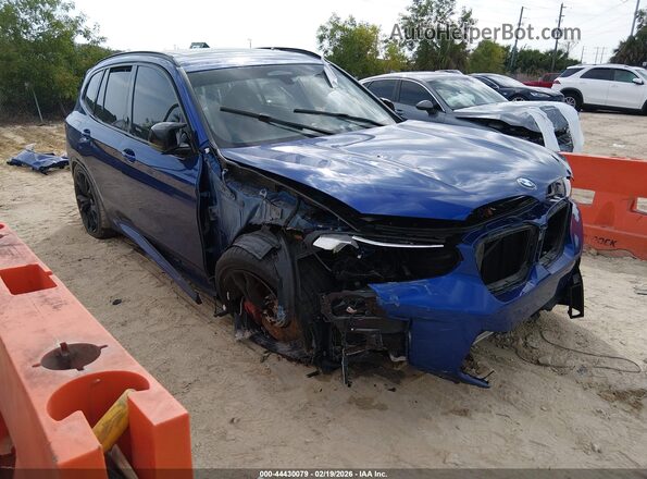 5YM13EC0XR9W09293 2024 BMW X3 Blue Передня права чверть