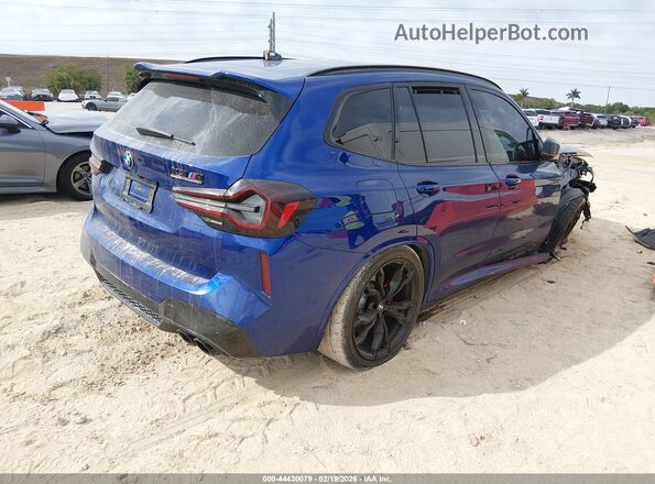 5YM13EC0XR9W09293 2024 BMW X3 Blue Задня права чверть