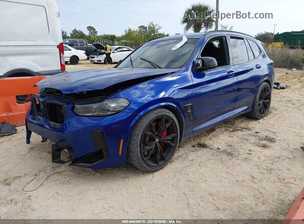5YM13EC0XR9W09293 2024 BMW X3 Blue Передня ліва чверть