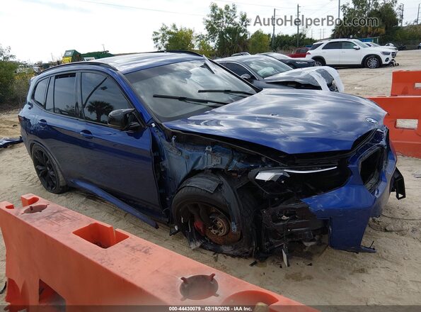 5YM13EC0XR9W09293 2024 BMW X3 Blue Панорамний вид салону 360°