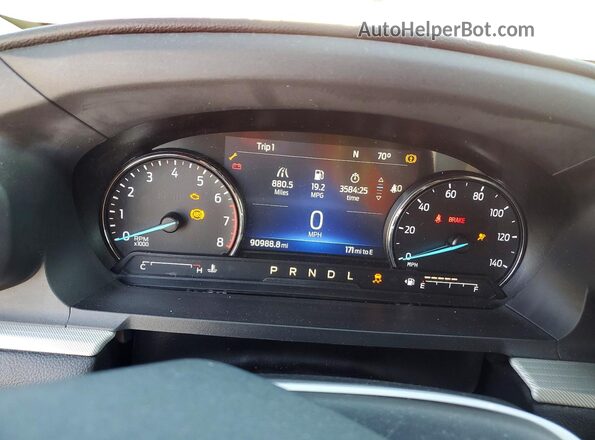 1FMSK7DH1MGA37787 2021 FORD FORD EXPLORER Red უკანა სავარძლების ხედი