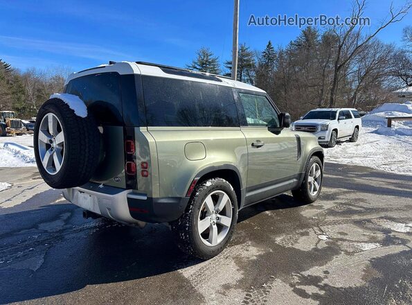SALEV6RU6M2049366 2021 LAND ROVER DEFENDER Green Przód prawy