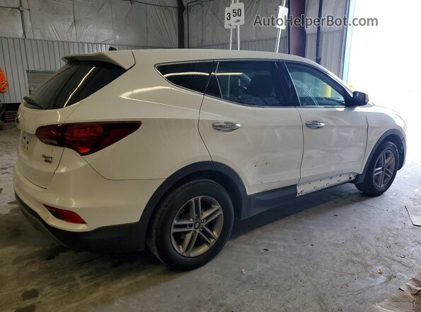 5NMZTDLB7JH095466 2018 HYUNDAI SANTA FE Белый Передняя правая четверть