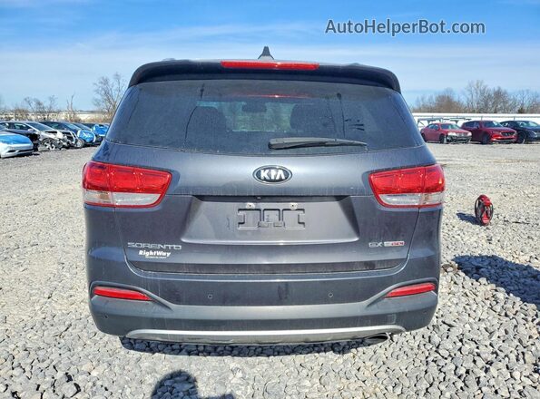 5XYPH4A19GG005319 2016 KIA SORENTO Угольный Вид салона спереди