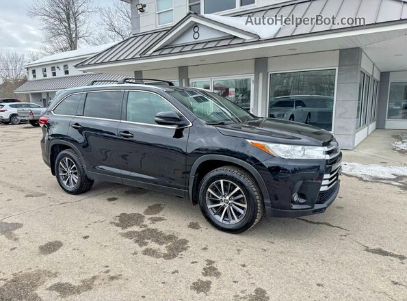 5TDJZRFH8KS950263 2019 TOYOTA HIGHLANDER Черный Задняя левая четверть