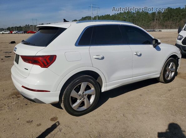 WA1AECF39L1041664 2020 AUDI Q3 Белый Передняя правая четверть
