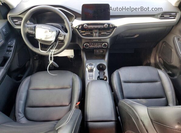 1FMCU0H67NUA81097 2022 FORD ESCAPE Серебряный Вид щитка приборов