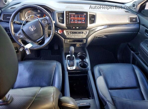 5FPYK3F79KB002344 2019 HONDA RIDGELINE Gray Вид щитка приладів