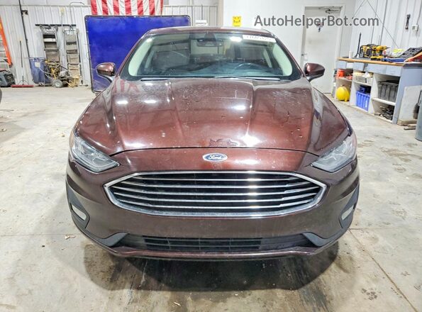 3FA6P0HD7KR176789 2019 FORD FUSION Коричневый Вид сзади