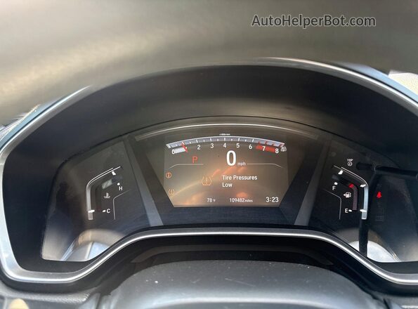 7FARW2H59JE047651 2018 HONDA CRV Gray Widok zestawu wskaźników