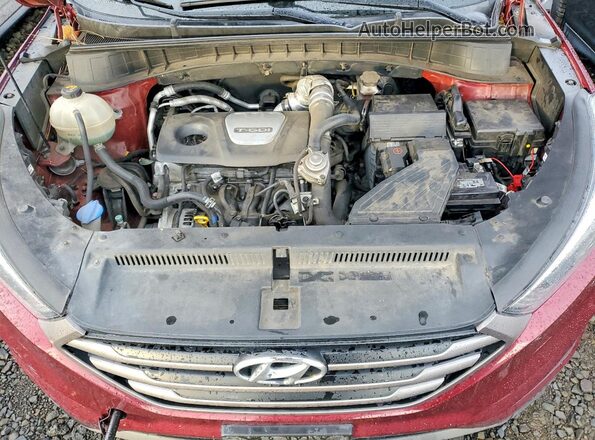 KM8J3CA25GU196254 2016 HYUNDAI TUCSON Red Widok naklejki z numerem VIN