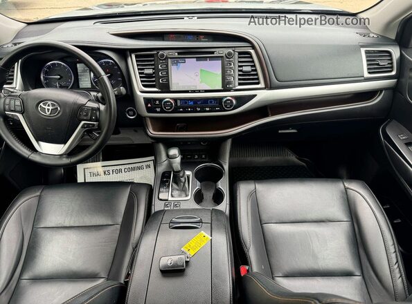 5TDJZRFH8KS950263 2019 TOYOTA HIGHLANDER Черный Вид наклейки с VIN-кодом