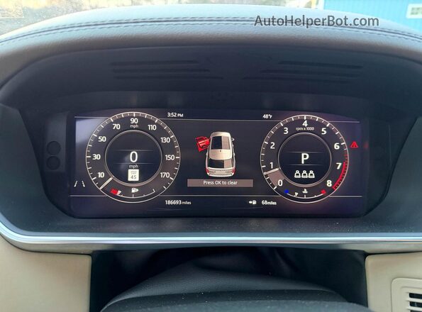 SALGS5SE0LA579304 2020 LAND ROVER RANGE Черный Вид щитка приборов