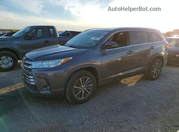 5TDKZRFHXKS560978 2019 TOYOTA HIGHLANDER Серый Задняя левая четверть