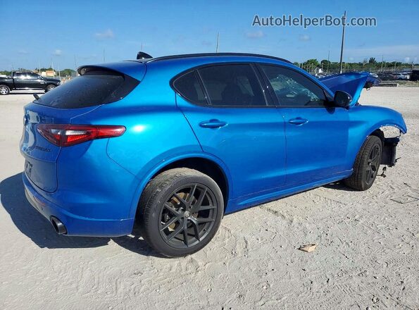 ZASPAKAN3L7C76581 2020 ALFA ROMEO STELVIO Blue Передня права чверть