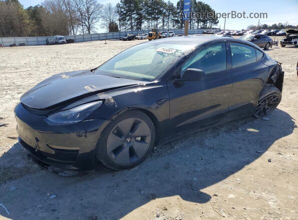 5YJ3E1EA2PF422787 2023 TESLA MODEL Черный Задняя левая четверть