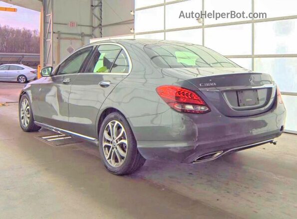 55SWF4KB3HU228021 2017 MERCEDES-BENZ C-CLASS Gray Delantero derecho