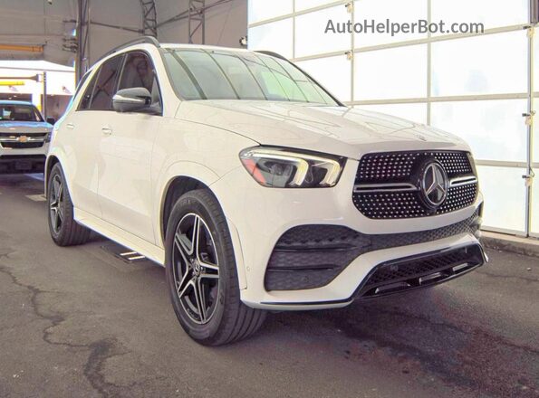 4JGFB4JB9LA238693 2020 MERCEDES-BENZ GLE Белый Передняя левая четверть