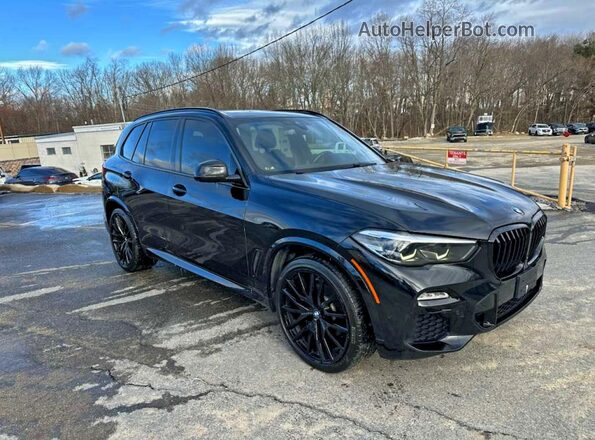 5UXCR4C01M9F90721 2021 BMW X5 Черный Вид спереди