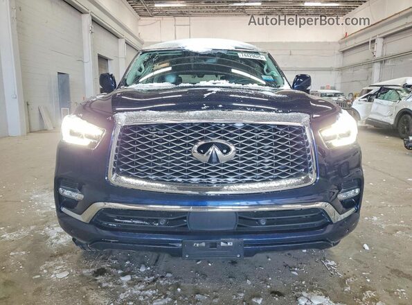 JN8AZ2AE2M9270644 2021 INFINITI QX80 Синий Вид сзади