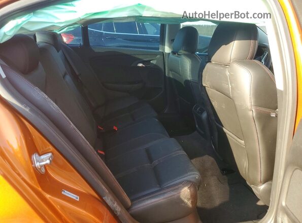 6G3F25RW1HL305500 2017 CHEVROLET SS Orange Rear seats view