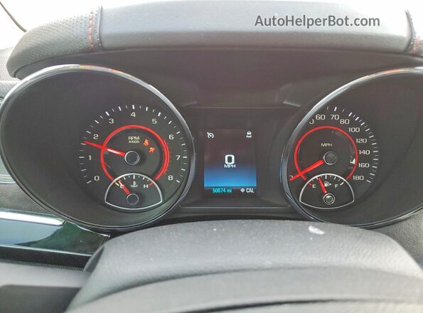 6G3F25RW1HL305500 2017 CHEVROLET SS Orange Instrument cluster view