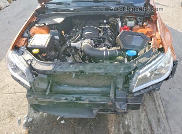 6G3F25RW1HL305500 2017 CHEVROLET SS Orange Rear interior view