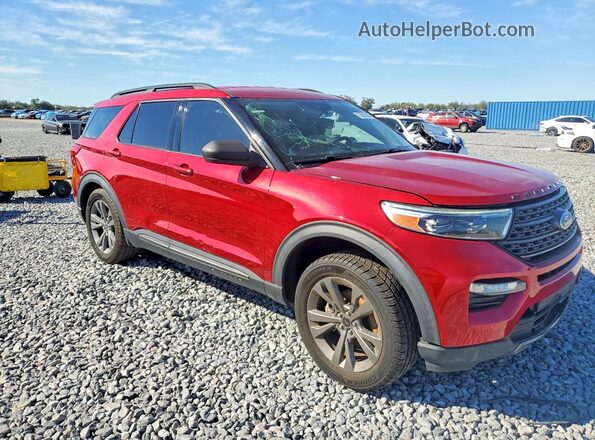 1FMSK7DH1MGA37787 2021 FORD FORD EXPLORER Red წინა ხედი