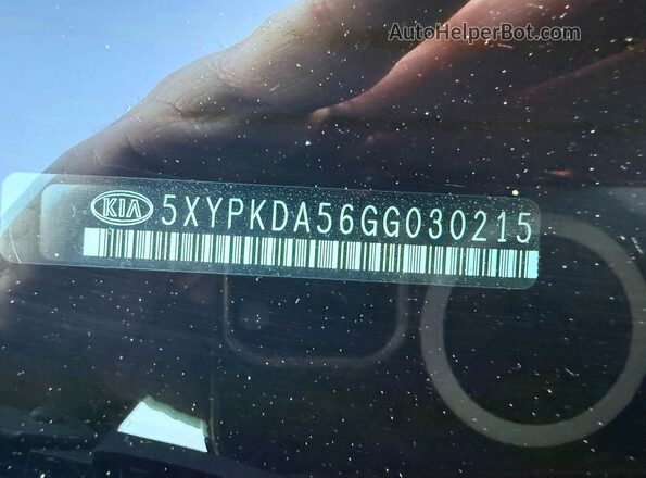 5XYPKDA56GG030215 2016 KIA SORENTO Черный Вид задних сидений