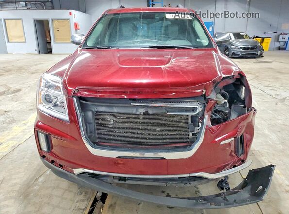 2GKFLPE38G6132944 2016 GMC TERRAIN Красный Вид сзади