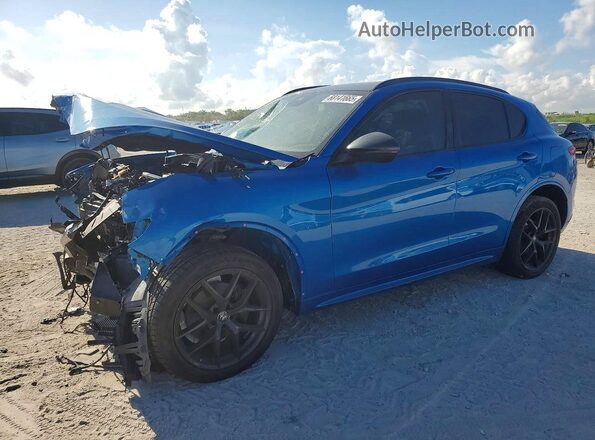 ZASPAKAN3L7C76581 2020 ALFA ROMEO STELVIO Blue Задня ліва чверть