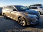 2019 Toyota Highlander Se Серый vin: 5TDKZRFHXKS560978
