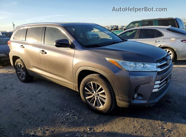 5TDKZRFHXKS560978 2019 TOYOTA HIGHLANDER Серый Вид спереди