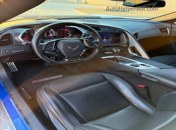 1G1YS2D60K5605674 2019 CHEVROLET CORVETTE Синий Вид задних сидений
